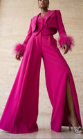 HER Magenta 3 Piece Set With Feather wrists.