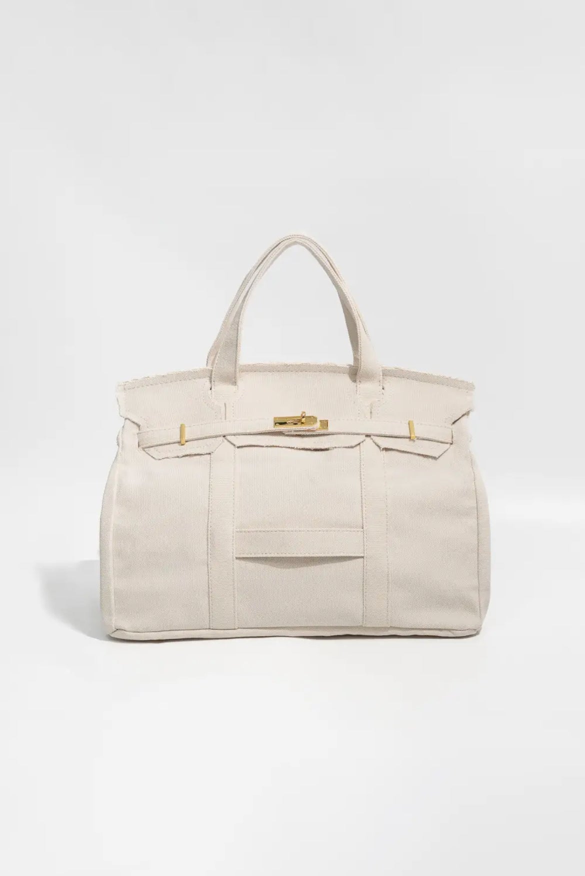 Hand Crafted Premium Cotton Canvas with luxury steel  headwear bag.