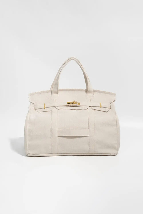Hand Crafted Premium Cotton Canvas with luxury steel  headwear bag.