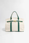 Hand Crafted Premium Cotton Canvas with luxury steel  headwear bag.